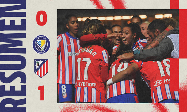 Resumen Levante Badalona 0 - 1 Atlético de Madrid Femenino (Copa de la Reina)